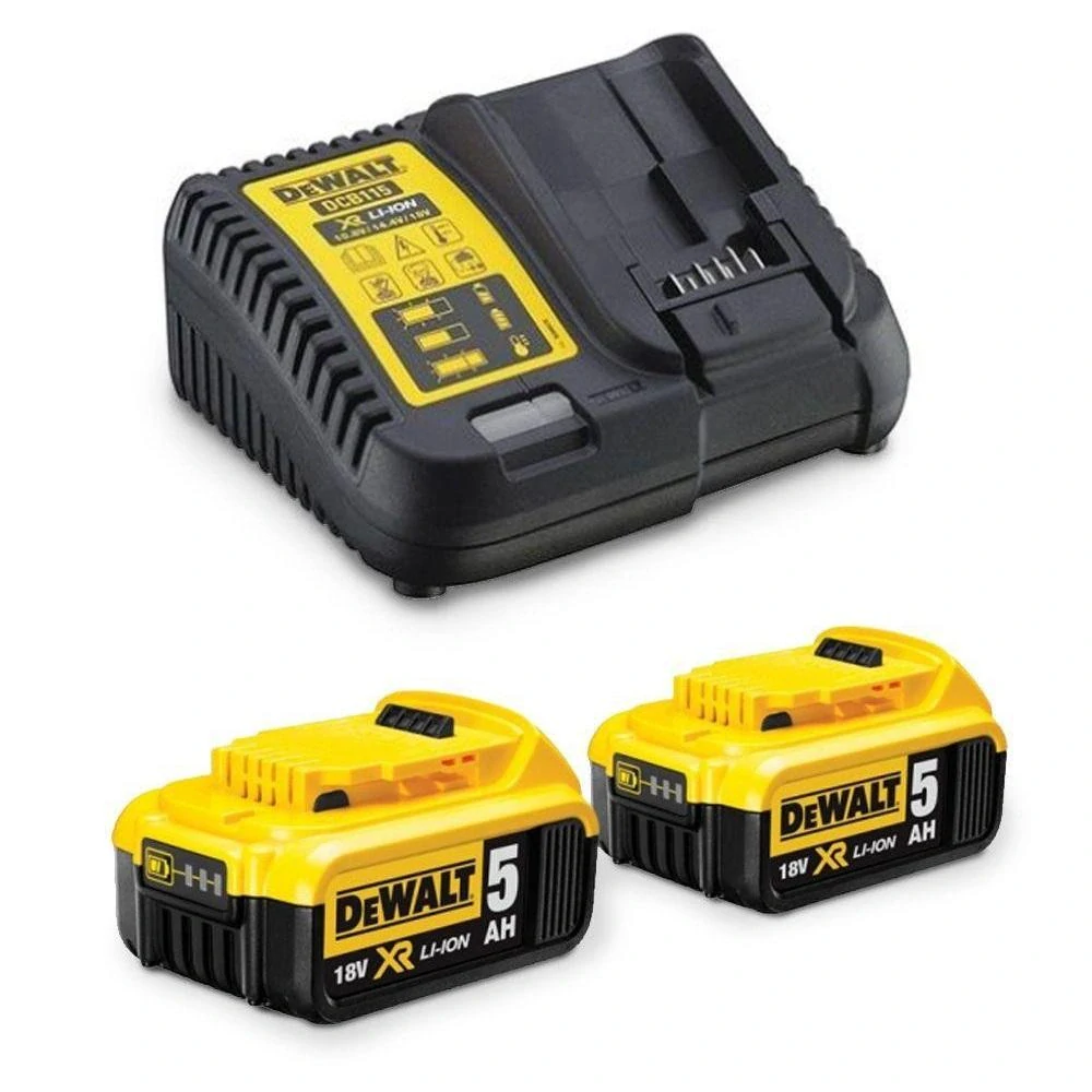 DCK355P2T DeWALT AKU kombinovaná sada XR 18V, 2x 5,0Ah Li-Ion, TSTAK