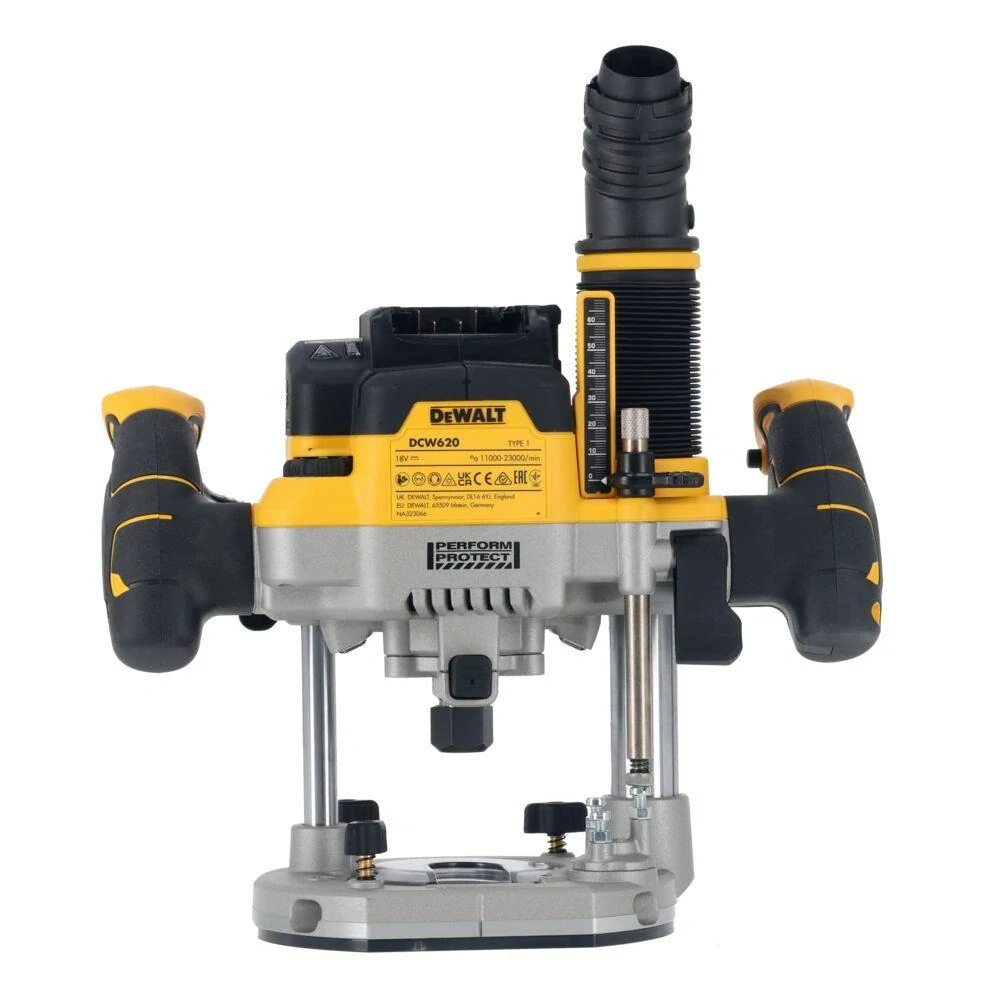 DCW620NT DeWALT AKU bezuhlíková horní frézka XR 18 V, 12 mm, TSTAK, samostatný stroj
