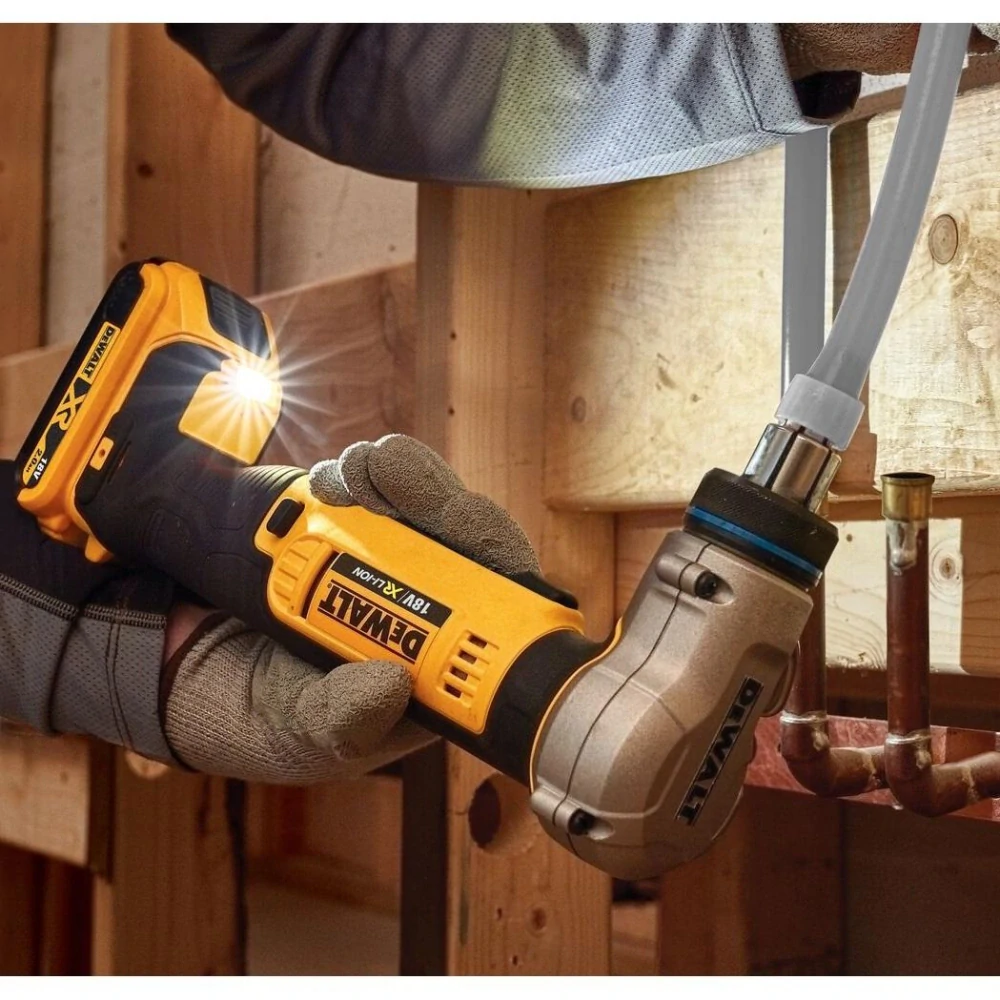 DCE400D2 DeWALT AKU rozšiřovač/expandér pro rozšiřování PEX trubek a potrubí 18V XR 2x 2,0Ah Li-Ion, TSTAK
