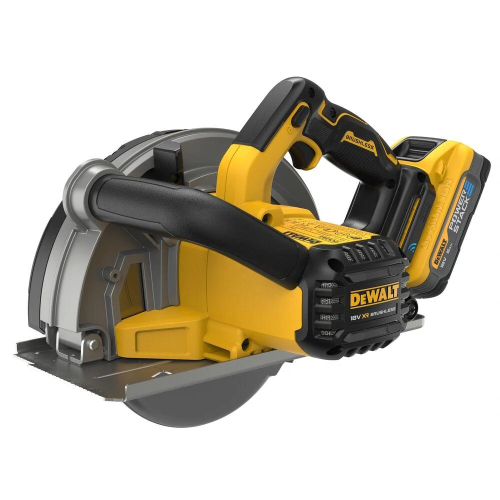 DCS383H2 DeWALT kotoučová pila 184mm pro řezání kovů 18V XR, 2x 5,0 Ah Li-Ion POWERSTACK