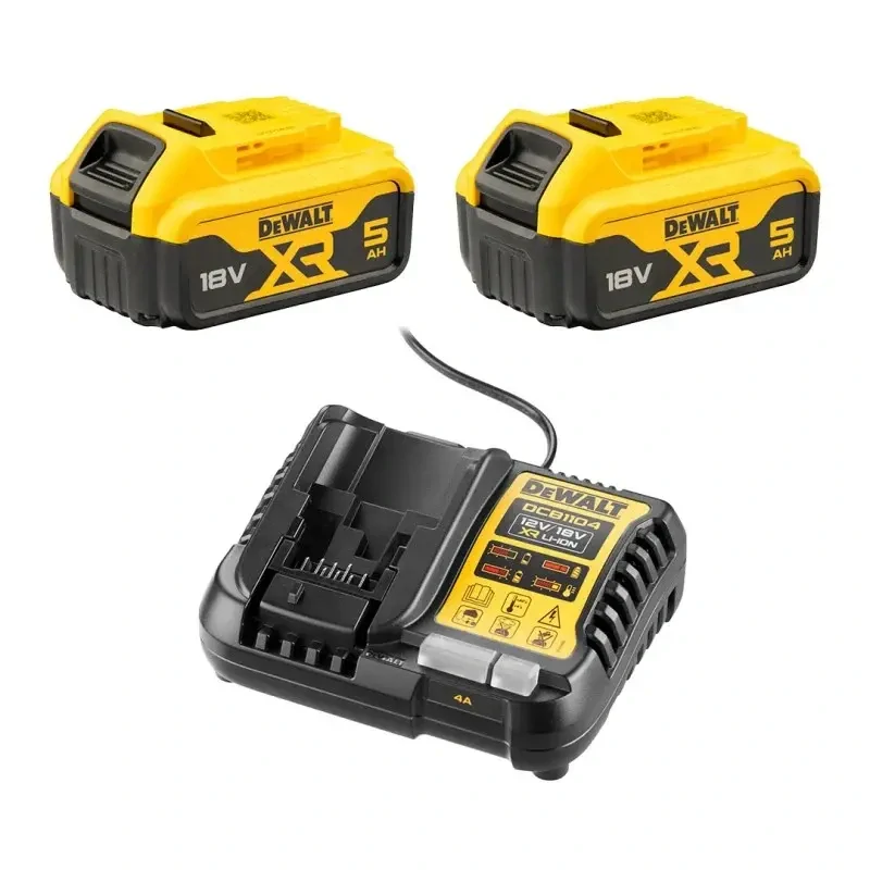 AKU kombinovaná sada 3dílů XR 18V, 2x 5,0Ah Li-Ion TSTAK DeWALT DCK330P2T