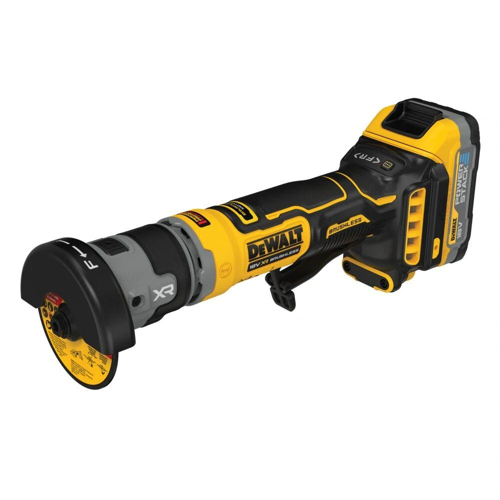 DCG430E2T Aku přímá bruska 18V 2x 1,7 Ah XR Li-Ion POWERSTACK TSTAK DeWALT