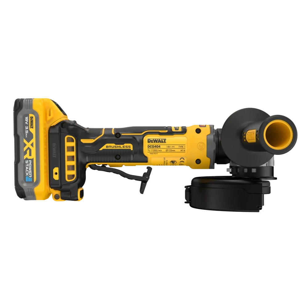 DCG404S2T Aku bruska úhlová 125mm 18V XR 2x 3,5 Ah XR Li-Ion POWERSTACK TSTAK DeWALT