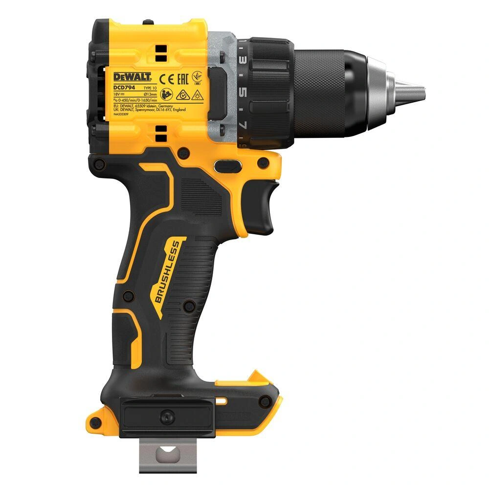 DCD794NT-XJ DeWALT aku kompaktní vrtačka s bezuhlíkovým motorem 18V XR
