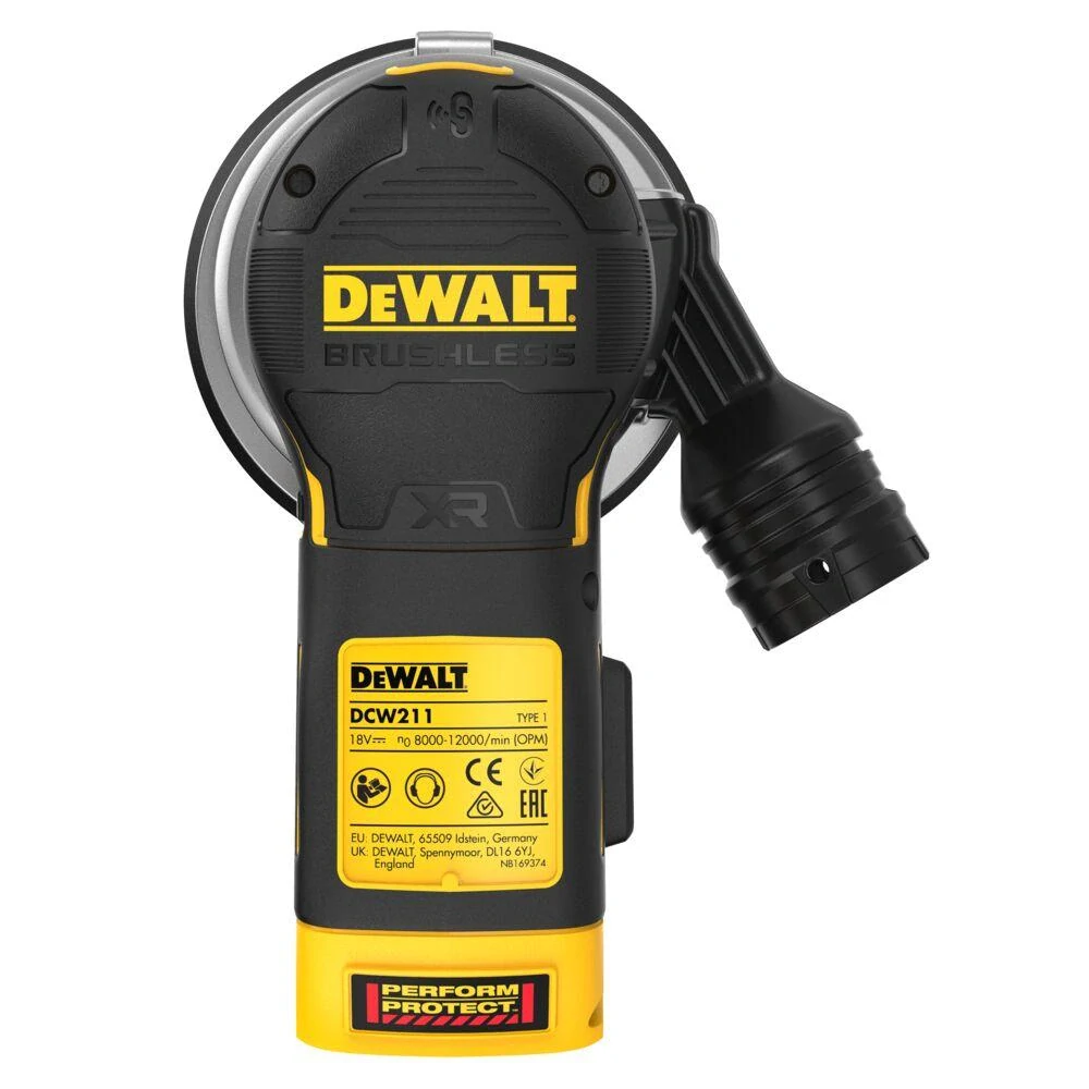 DCW211N DeWALT aku excentrická bruska 125 mm, samostatný stroj