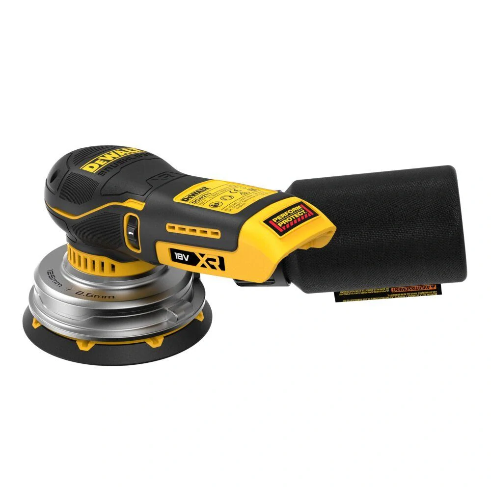 DCW211NT DeWALT aku excentrická bruska 125 mm 18V XR, samostatný stroj v kufru