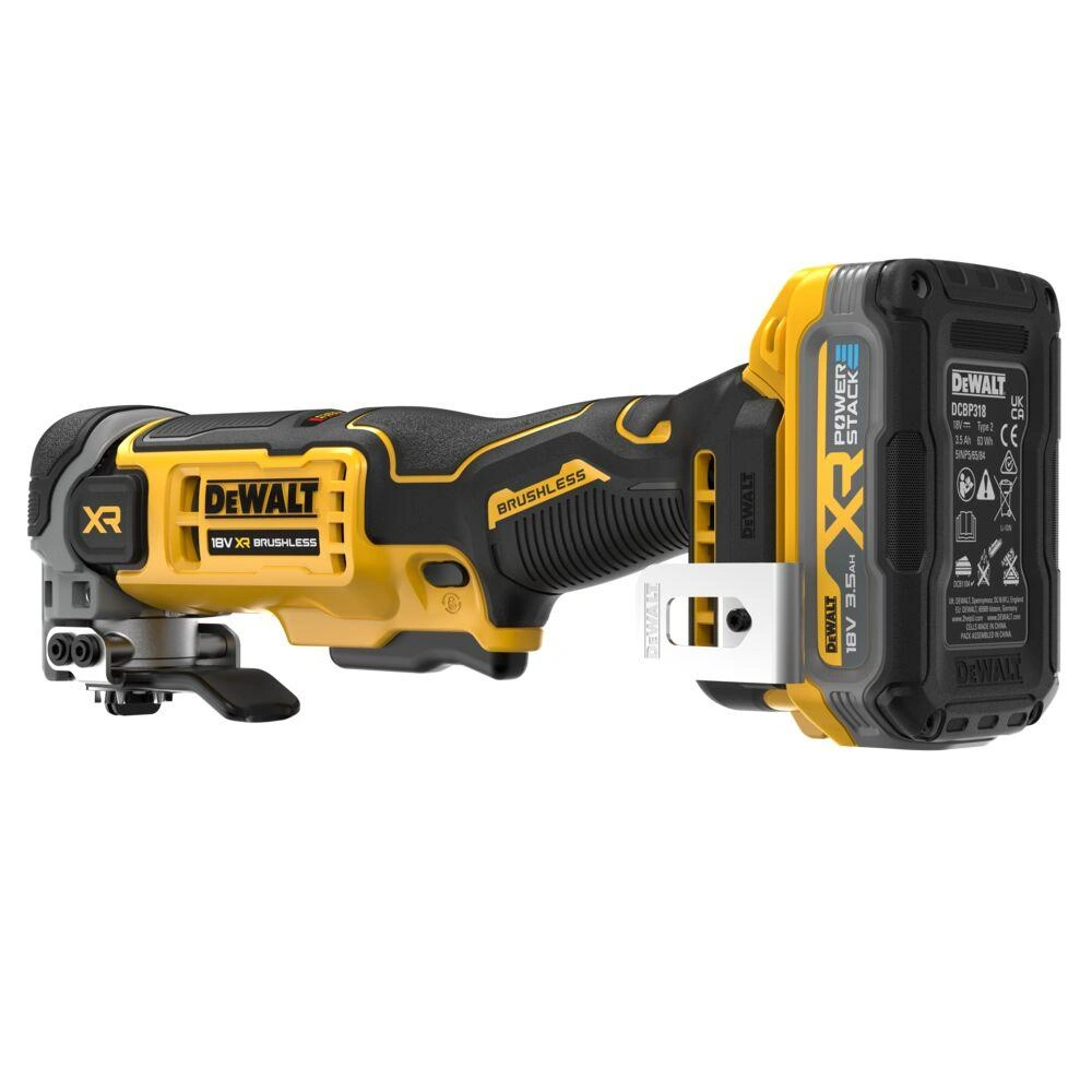 DCS359S2 DeWALT Aku oscilační multibruska 18V 2x 3,5 Ah XR Li-Ion POWERSTACK TSTAK