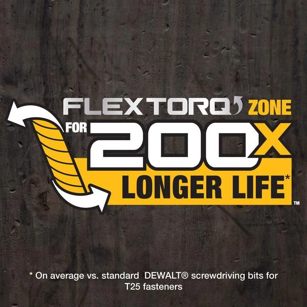 DT70535T EXTREME DeWALT Torsion šroubovací bit 2x PZ2 a Magnetic srew lock