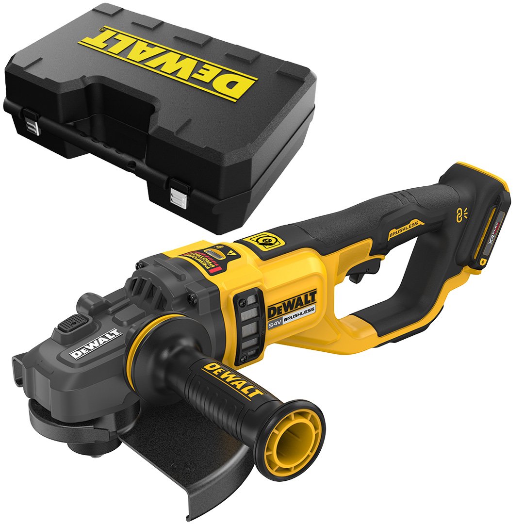 DCG460NK DeWALT Aku úhlová bruska 230mm, FLEXVOLT 54V, 3 000 W, samostatný stroj