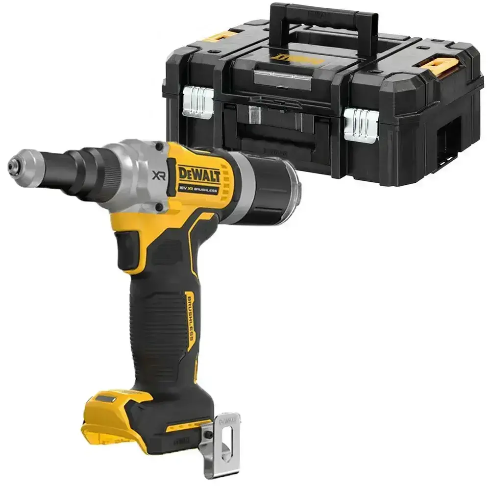 DCF414NT DeWALT Aku nýtovací kleště 18V XR pro nýty od 4.8 mm do 6.4 mm, samostatný stroj