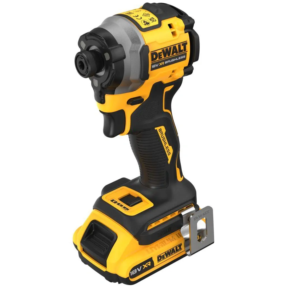 DCF850D2T DeWALT Aku bezuhlíkový rázový utahovák 1/4", 205Nm, 18V XR 2x 2,0Ah Li-Ion, TSTAK