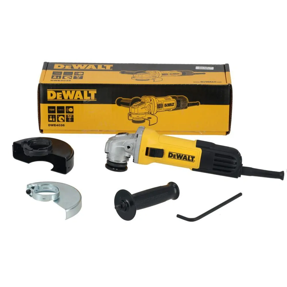 DWE4036 DeWALT Úhlová bruska 115 mm, 750W, ultra slim