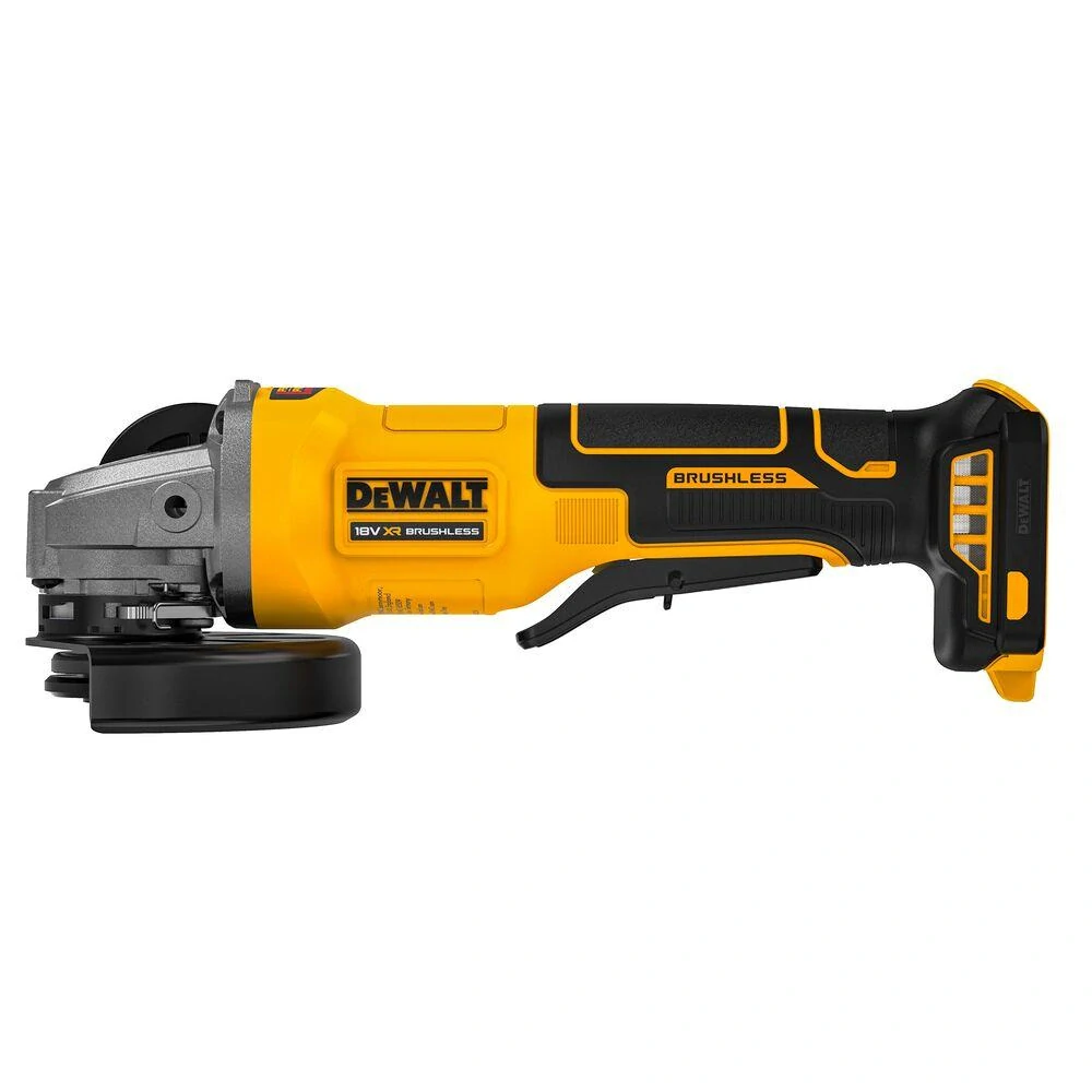 DCG408NT DeWALT Aku úhlová bruska 125 mm, 18V XR, kufr TSTAK, páčkový spínač, samostatný stroj