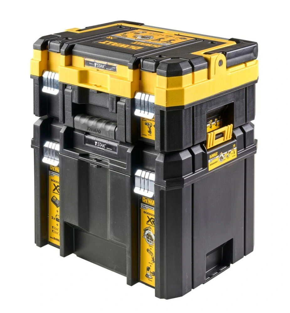 DCK500P3T DeWALT AKU kombinovaná sada XR 18V, 3x 5,0Ah Li-Ion, 2x TSTAK