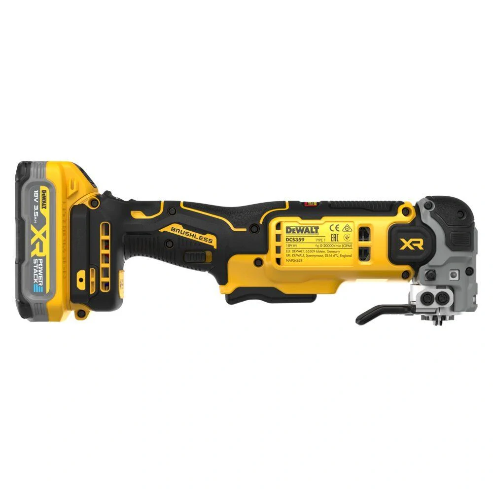 DCS359S2 DeWALT Aku oscilační multibruska 18V 2x 3,5 Ah XR Li-Ion POWERSTACK TSTAK