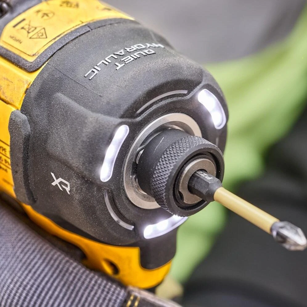 DCF870E2T DeWALT Aku hydraulický rázový utahovák 1/4 s 3 převodovými stupni, 18V Powerstack 2x1,7Ah