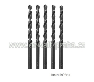 DT5193 DeWALT Vrták do kovu HSS-R JOBBER 10,5 x 133 mm, 5 kusů