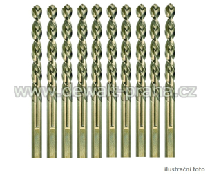 DT4930 DeWALT Vrták do kovu HSS E Cobalt 5,1 x 86 mm, 10kusů
