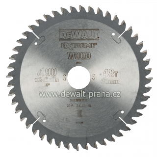 DT4094 DeWALT Pilový kotouč 190 x 30 mm, 48 zubů