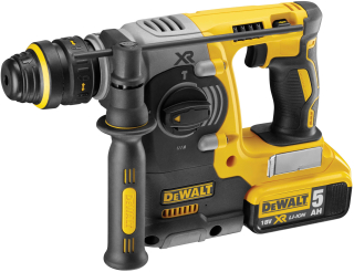 DCH274P2T DeWALT bezuhlíkové kladivo 18 V XR Li-Ion s 3 režimy a výměnným sklíčidlem