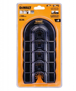 DT20729 DeWALT Srovnávací pilové listy na dřevo a PVC 100 mm, sada 5 ks