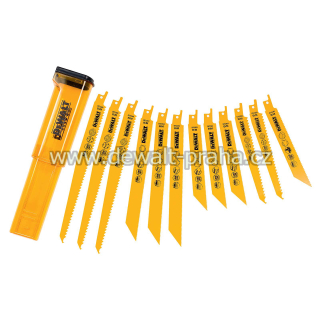 DT2445 DeWALT pilové plátky sada 12 ks v úložném pouzdře pro mečové pily
