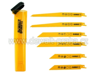 DT2444 DeWALT pilové plátky sada 6 ks v úložném pouzdře pro mečové pily