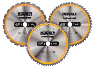 DT1964 DeWALT Sada 3 ks pilových kotoučů 305 × 30 mm