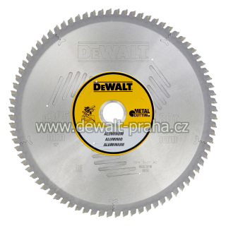 DT1916 DeWALT Pilový kotouč 305 x 30 mm na hliník, 80 zubů