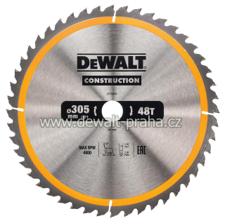 DT1959 DeWALT Pilový kotouč 305 x 30 mm na dřevo, 48 zubů