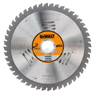 DT1914 DeWALT Pilový kotouč 216 x 30 mm na hliník, 48 zubů