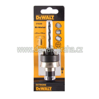 DT8288 DeWALT Upínací trn + středový vrtáky pro bimetalové korunky 32-210 mm