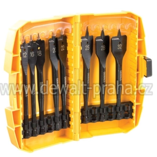 DT7943B DeWALT Sada plochých vrtáků do dřeva 8ks, 12-32mm EXTREME DeWALT