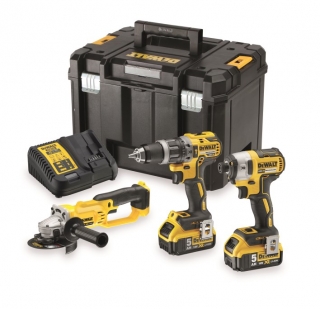 DCK383P2T DeWALT Aku kombo sada nářadí 18V XR Li-Ion, TSTAK