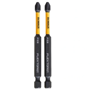 DT70566T DeWALT Prodloužený torzní šroubovací bit PZ2 89 mm, 2 ks, FLEXTORQ, EXTREME