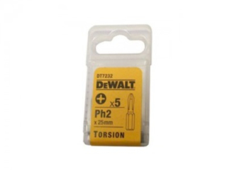 DT7232 DeWALT Torsion bit křížový Phillips Ph2 25mm, 5ks 