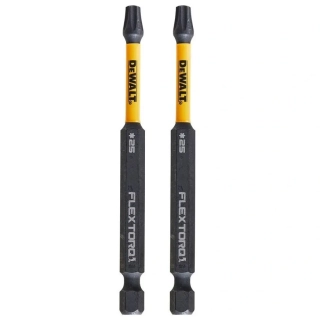 DT70569T DeWALT Prodloužený torzní šroubovací bit Torx T25 89 mm, 2 ks, FLEXTORQ, EXTREME