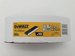 DeWALT DT3302 Brusný pás pro pásové brusky 75x533mm K60 10ks