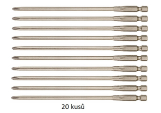 DT7207 DeWALT Prodloužený šroubovací nástavec (bit) PH2 PR2,153 mm, 20ks, pro DCF620, DCF6201, DCF6202
