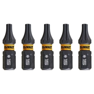 DT7380T DeWALT Sada torzních šroubovacích bitů 5 ks Torx T15 FLEXTORQ, EXTREME