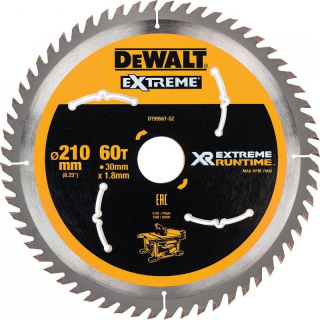 DT99567 DeWALT Pilový kotouč XR FLEXVOLT 210 x 30 mm, 60 zubů