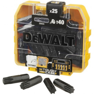 DT70559T DeWALT Sada bitů Torx T40 x25mm 25kusů v ToughCase krabičce
