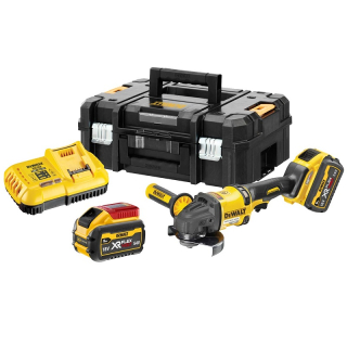 DCG418X2 DeWALT Aku úhlová bruska 125mm XR FLEXVOLT 54V 2x 9.0Ah, v kufru TSTAK