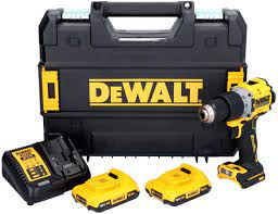 DeWalt DCD805D2T Bezuhlíková aku příklepová vrtačka 18V 2x2,0Ah