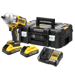 DCF961H2T DeWALT Aku bezuhlíkový rázový utahovák 1/2" 18V XR 5,0 Ah POWERSTACK