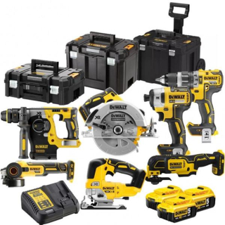 DCK755P3T DeWALT AKU kombinovaná sada XR 18V, 3x 5,0Ah Li-Ion, 3x TSTAK 