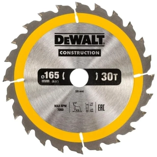 DT1935 DeWALT Pilový kotouč 165 mm x 20 mm, 30 zubů