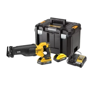 DCS386H2T DeWALT Aku mečová pila,bezuhlíková, 18V XR 2x 5,0 Ah POWERSTACK, TSTAK