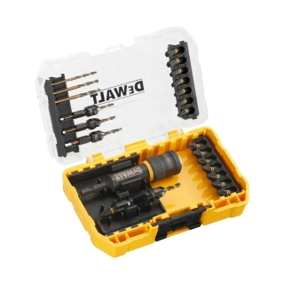 DT70779T DeWALT 23 dílná sada bitů, vrtáků a záhlubníků Flip and Drive