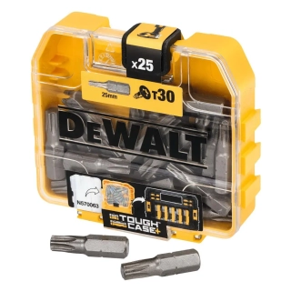 DT7963 DeWALT krabička s bity Torx T30, délka 25 mm, balení 25 ks, v ToughCase krabičce
